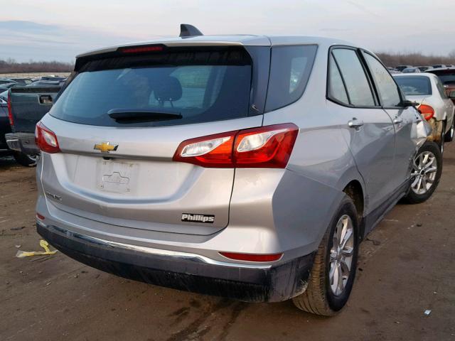 3GNAXHEV3JS569218 - 2018 CHEVROLET EQUINOX LS SILVER photo 4