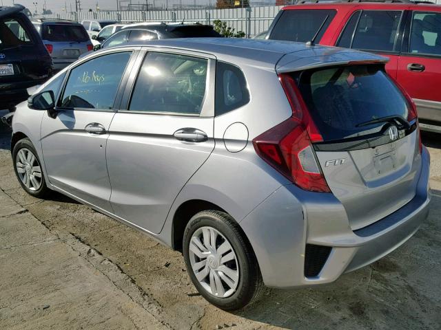 JHMGK5H50HS008412 - 2017 HONDA FIT LX SILVER photo 3