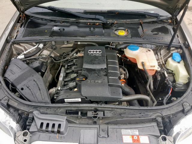 WAUDF48H27K031196 - 2007 AUDI A4 2.0T CA TAN photo 7