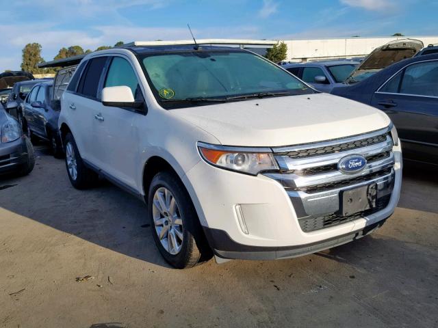 2FMDK3JC0BBA76045 - 2011 FORD EDGE SEL WHITE photo 1