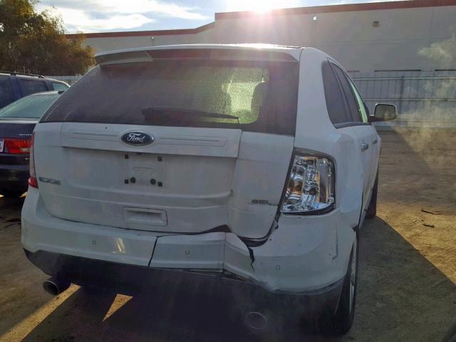 2FMDK3JC0BBA76045 - 2011 FORD EDGE SEL WHITE photo 4