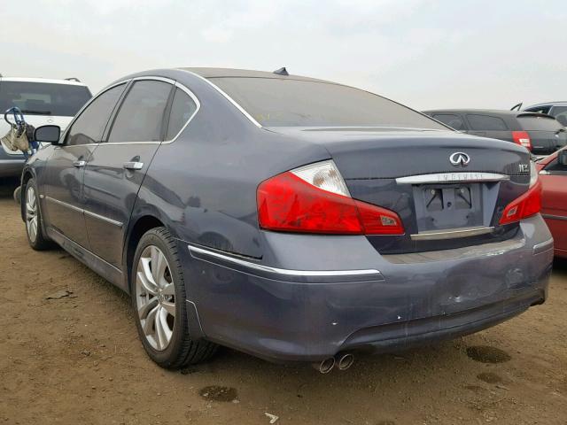 JNKCY01E89M800114 - 2009 INFINITI M35 BASE BLUE photo 3