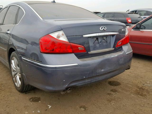 JNKCY01E89M800114 - 2009 INFINITI M35 BASE BLUE photo 9