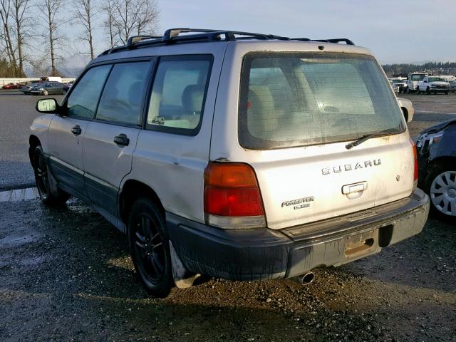 JF1SF6354YH710989 - 2000 SUBARU FORESTER L SILVER photo 3