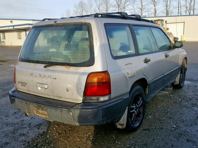 JF1SF6354YH710989 - 2000 SUBARU FORESTER L SILVER photo 4