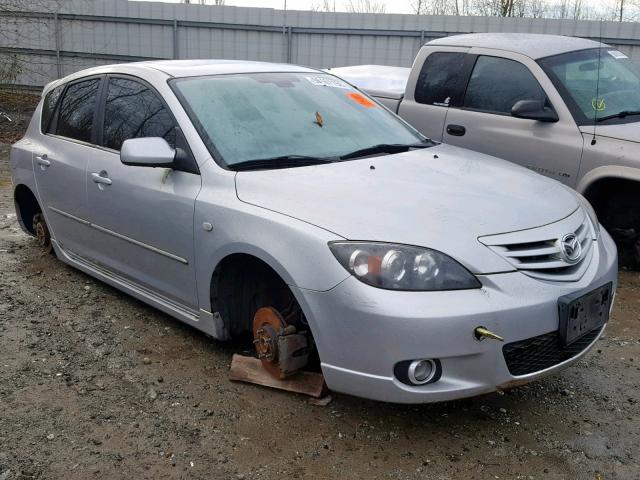 JM1BK143341136653 - 2004 MAZDA 3 HATCHBAC SILVER photo 1