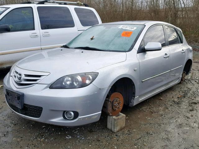 JM1BK143341136653 - 2004 MAZDA 3 HATCHBAC SILVER photo 2