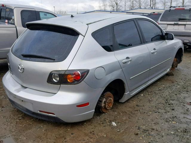 JM1BK143341136653 - 2004 MAZDA 3 HATCHBAC SILVER photo 4