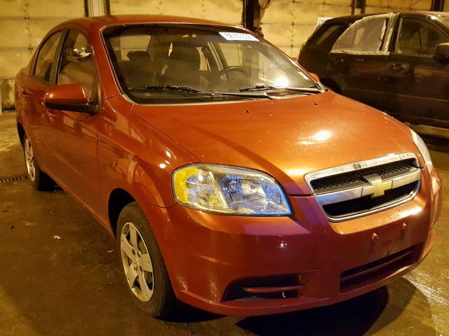 KL1TD5DE9AB120302 - 2010 CHEVROLET AVEO LS RED photo 1