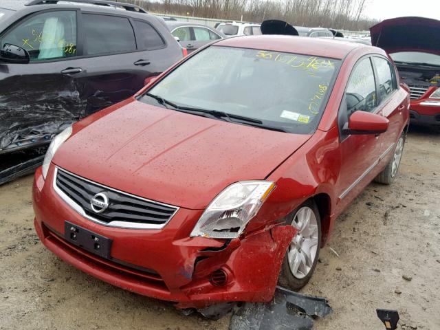 3N1AB6AP4CL742196 - 2012 NISSAN SENTRA 2.0 MAROON photo 2