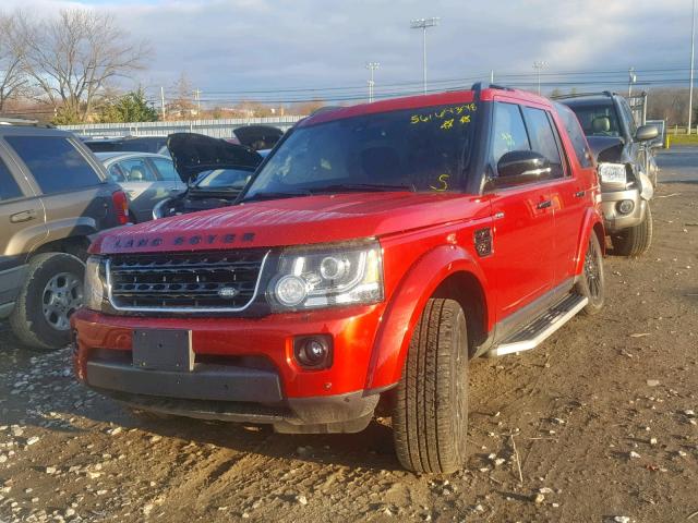 SALAK2V69FA756641 - 2015 LAND ROVER LR4 HSE LU RED photo 2