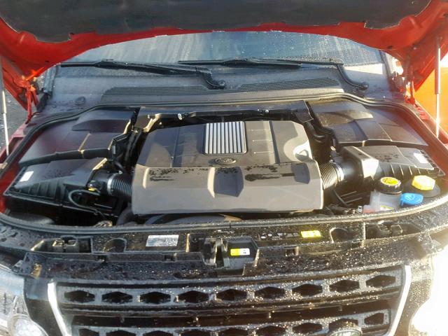 SALAK2V69FA756641 - 2015 LAND ROVER LR4 HSE LU RED photo 7