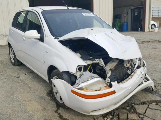 KL1TD66677B726332 - 2007 CHEVROLET AVEO BASE თეთრი ფოტო 1