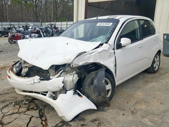 KL1TD66677B726332 - 2007 CHEVROLET AVEO BASE თეთრი ფოტო 2