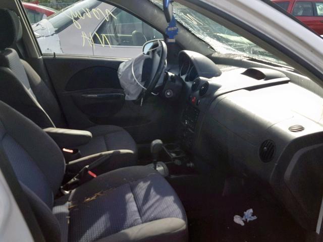 KL1TD66677B726332 - 2007 CHEVROLET AVEO BASE თეთრი ფოტო 5