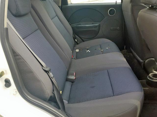 KL1TD66677B726332 - 2007 CHEVROLET AVEO BASE თეთრი ფოტო 6