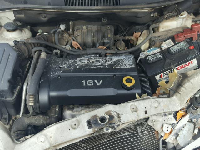 KL1TD66677B726332 - 2007 CHEVROLET AVEO BASE თეთრი ფოტო 7
