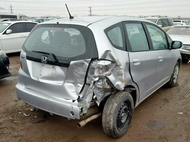 JHMGE8H33DC080670 - 2013 HONDA FIT SILVER photo 4