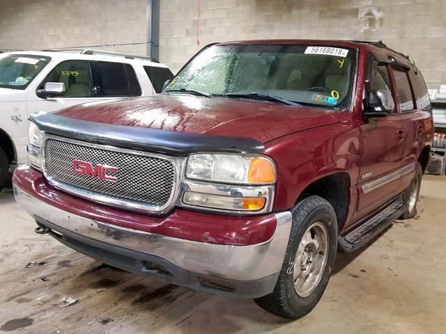 1GKEK13T0YJ102601 - 2000 GMC YUKON BURGUNDY photo 2