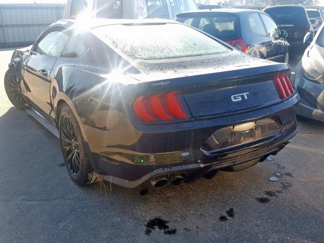 1FA6P8CF3J5125749 - 2018 FORD MUSTANG GT BLACK photo 3