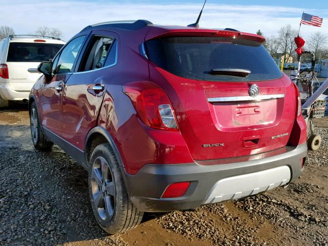 KL4CJBSB3EB634591 - 2014 BUICK ENCORE CON RED photo 3