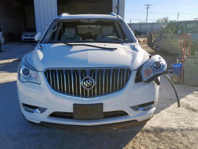 5GAKRBKD6HJ134027 - 2017 BUICK ENCLAVE WHITE photo 9