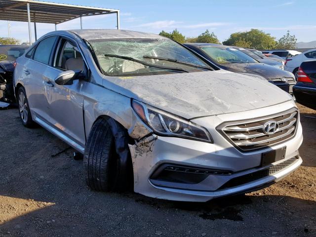 5NPE34AF4HH437697 - 2017 HYUNDAI SONATA SPO SILVER photo 1