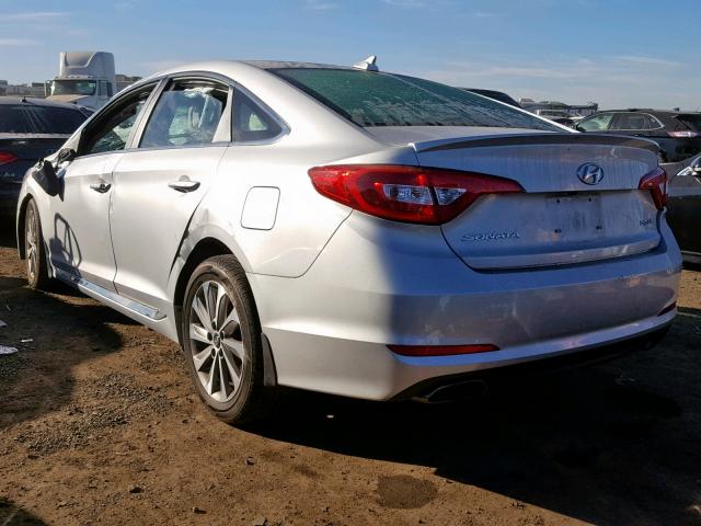 5NPE34AF4HH437697 - 2017 HYUNDAI SONATA SPO SILVER photo 3