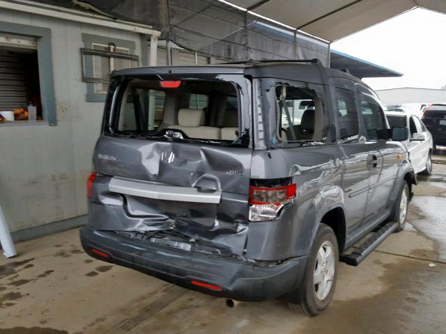 5J6YH2H7XBL005954 - 2011 HONDA ELEMENT EX GRAY photo 4