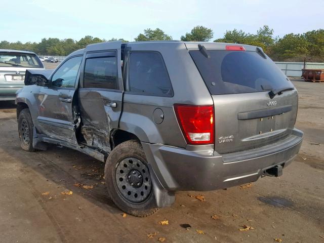 1J8GR48K08C144734 - 2008 JEEP GRAND CHER GRAY photo 3