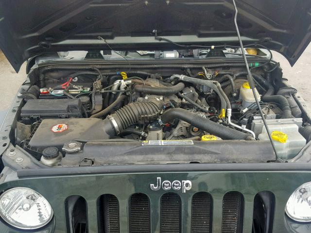 1J4AA2D14BL622550 - 2011 JEEP WRANGLER S GREEN photo 7