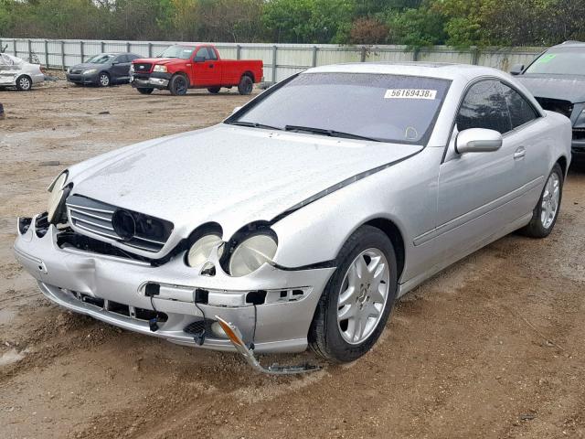 WDBPJ75J72A023678 - 2002 MERCEDES-BENZ CL 500 SILVER photo 2