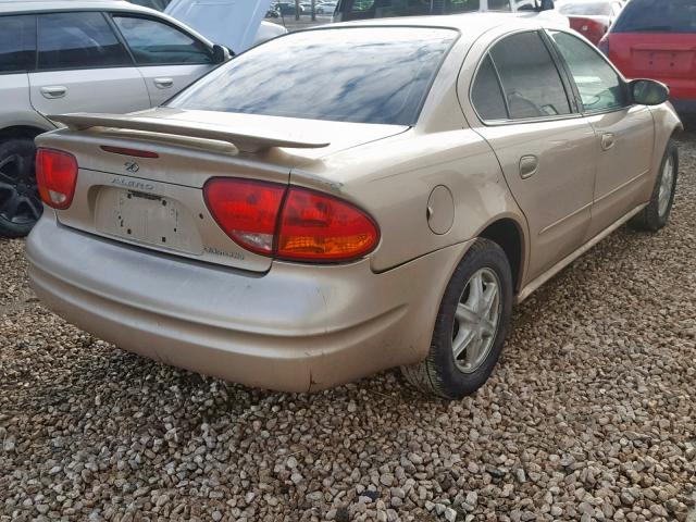 1G3NL52E73C229930 - 2003 OLDSMOBILE ALERO GL GOLD photo 4