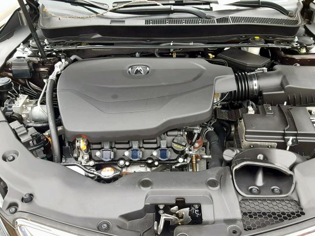 19UUB2F5XFA016916 - 2015 ACURA TLX TECH შავი ფოტო 7