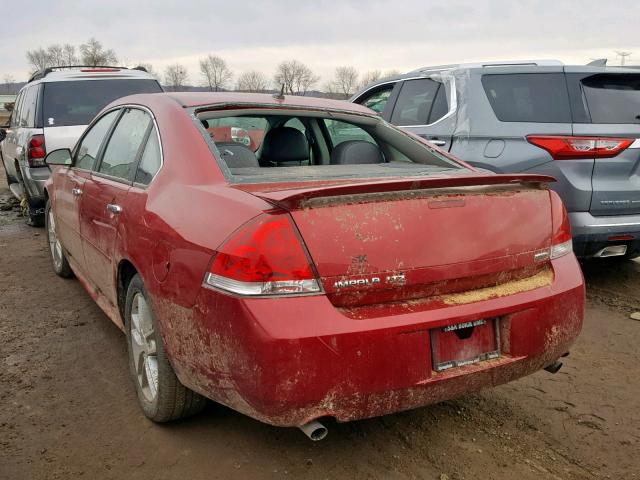 2G1WC5E35E1100195 - 2014 CHEVROLET IMPALA LIM RED photo 3