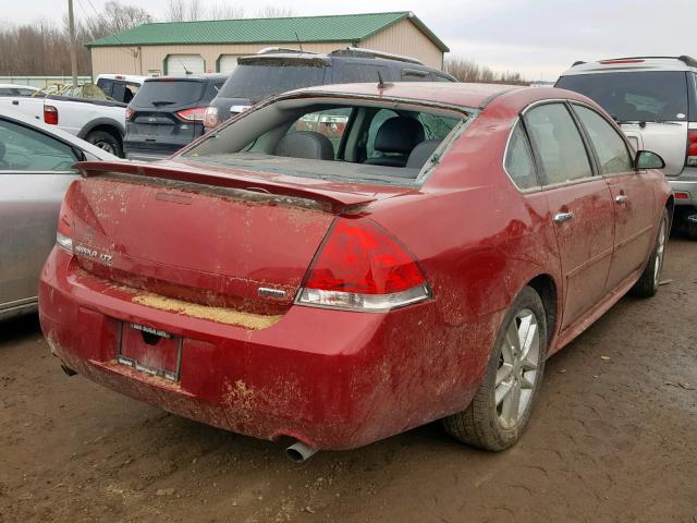 2G1WC5E35E1100195 - 2014 CHEVROLET IMPALA LIM RED photo 4