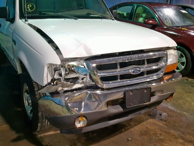 1FTYR10C6YTA68998 - 2000 FORD RANGER WHITE photo 9