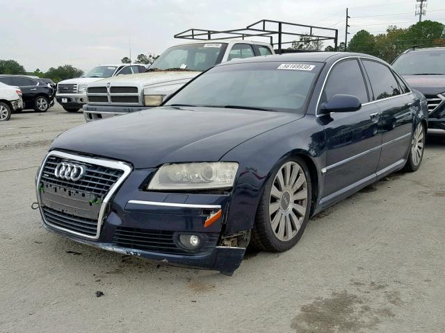 WAUMV44E47N022190 - 2007 AUDI A8 L QUATT BLUE photo 2