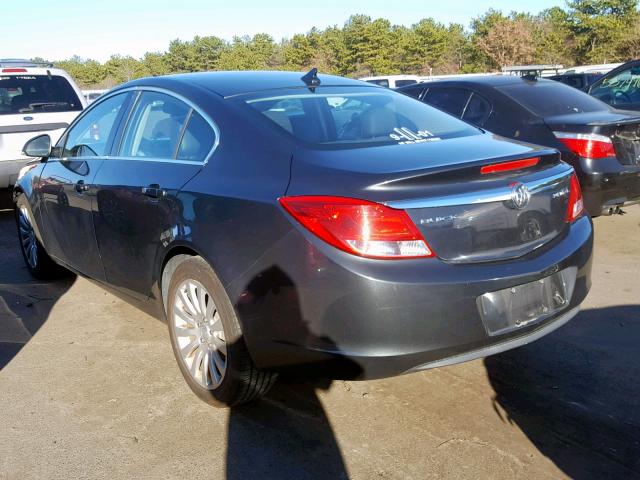 2G4GR5EK7C9161513 - 2012 BUICK REGAL GRAY photo 3