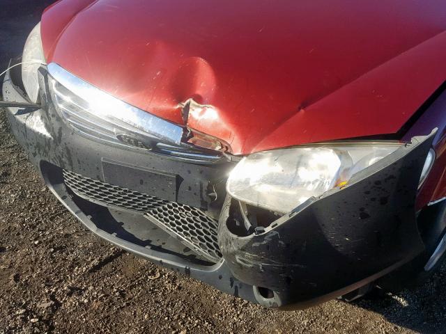 KNAFE122185534894 - 2008 KIA SPECTRA EX RED photo 9