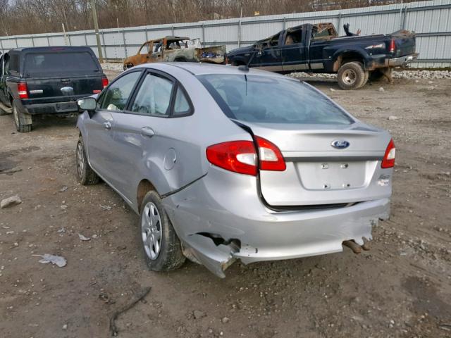 3FADP4AJXCM118060 - 2012 FORD FIESTA S SILVER photo 3