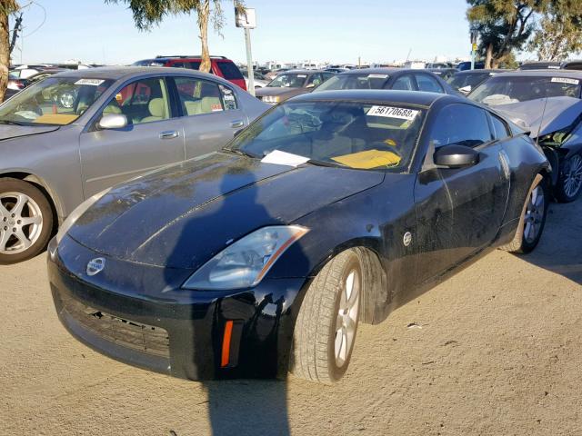 JN1AZ34D74T153250 - 2004 NISSAN 350Z COUPE BLACK photo 2