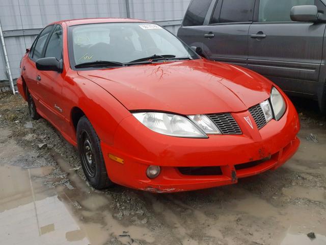 1G2JB52F447357471 - 2004 PONTIAC SUNFIRE SL RED photo 1