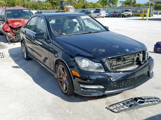 WDDGF4HB5CA601905 - 2012 MERCEDES-BENZ C 250 BLACK photo 1