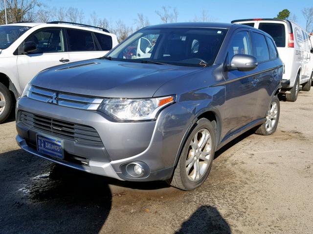 JA4AZ3A38FZ009998 - 2015 MITSUBISHI OUTLANDER GRAY photo 2