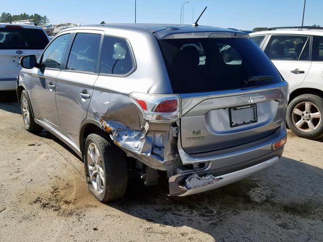 JA4AZ3A38FZ009998 - 2015 MITSUBISHI OUTLANDER GRAY photo 3