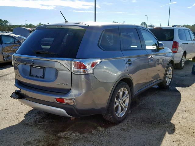 JA4AZ3A38FZ009998 - 2015 MITSUBISHI OUTLANDER GRAY photo 4