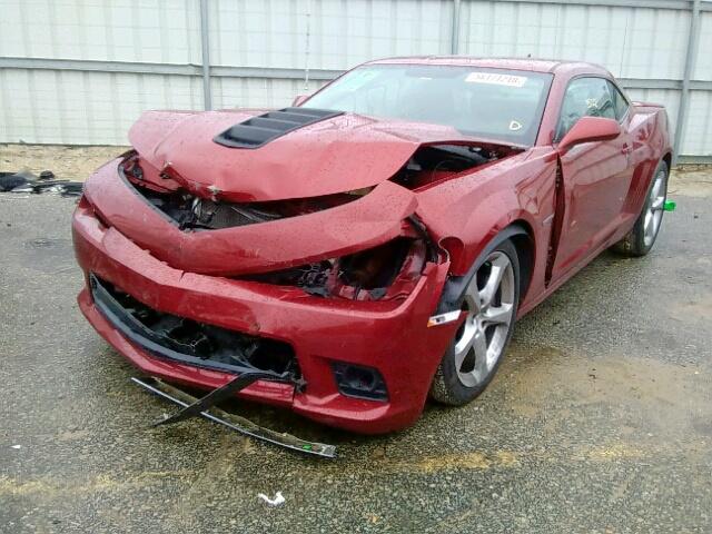 2G1FK1EJ7E9258856 - 2014 CHEVROLET CAMARO 2SS RED photo 2