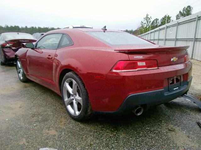 2G1FK1EJ7E9258856 - 2014 CHEVROLET CAMARO 2SS RED photo 3