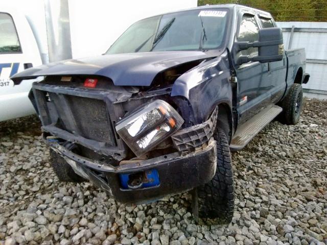 1FTWW31P85EB84734 - 2005 FORD F350 SRW S BLUE photo 2